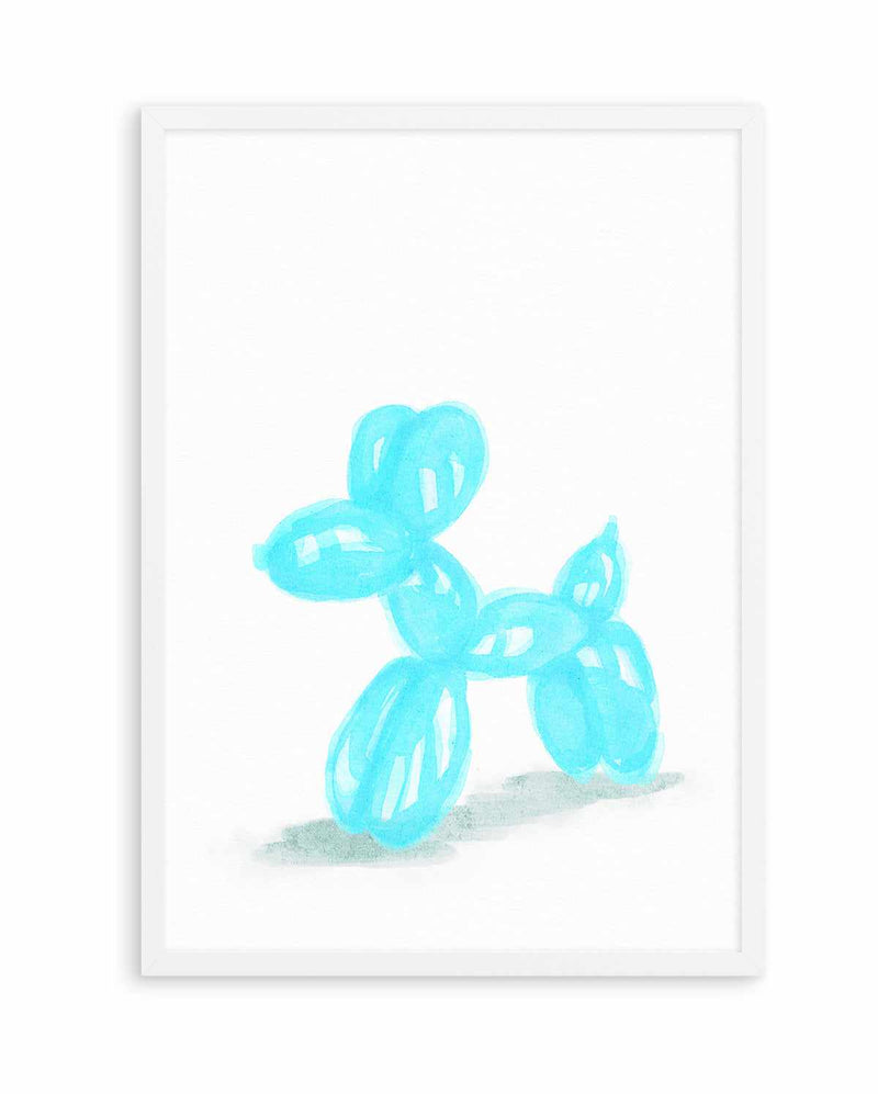 Don't Pop The Aqua Dog | Art Print