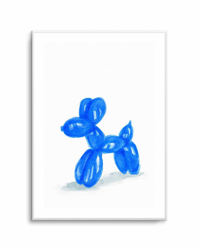 Don't Pop The Blue Dog | Art Print