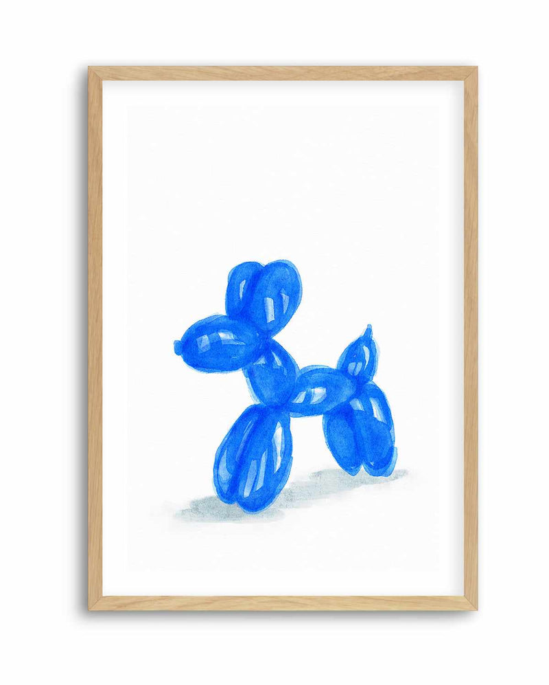 Don't Pop The Blue Dog | Art Print