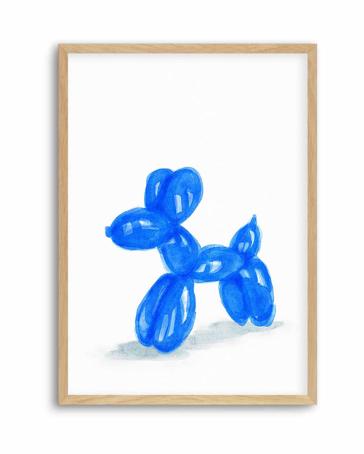 Don't Pop The Blue Dog | Art Print