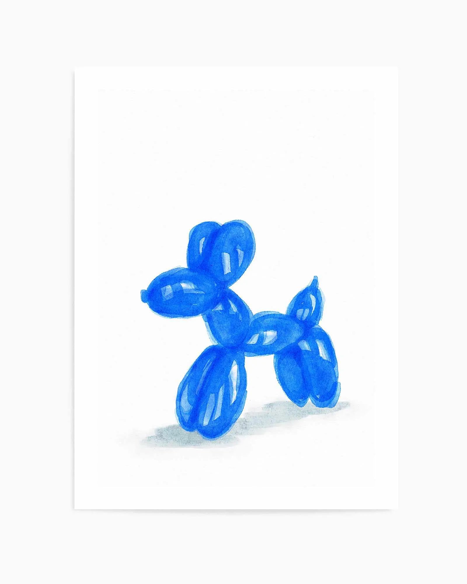 Don't Pop The Blue Dog | Art Print from Olive et Oriel where you can shop wallpaper and artworks online