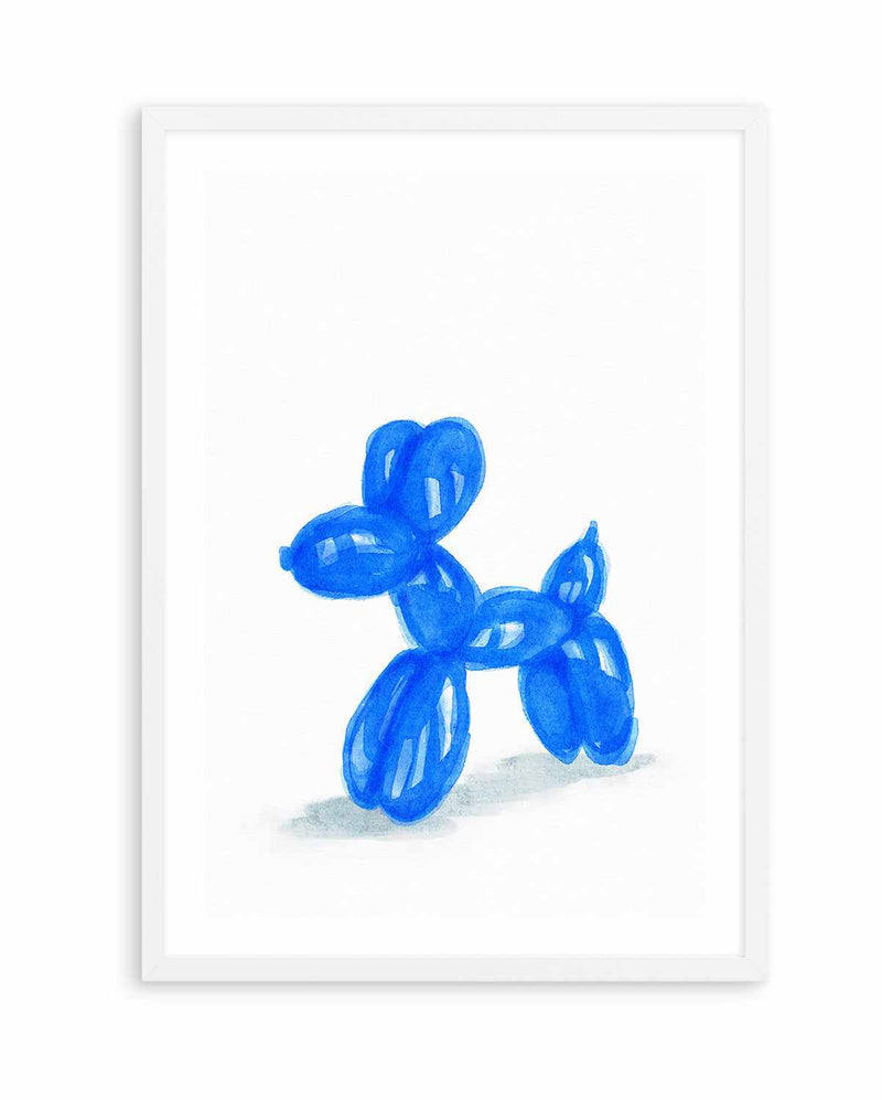 Don't Pop The Blue Dog | Art Print