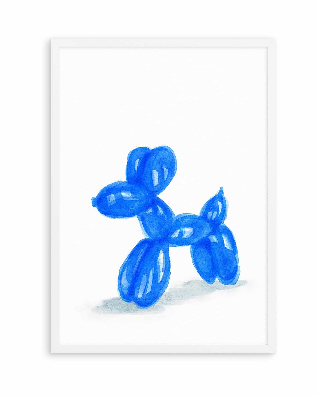 Don't Pop The Blue Dog | Art Print