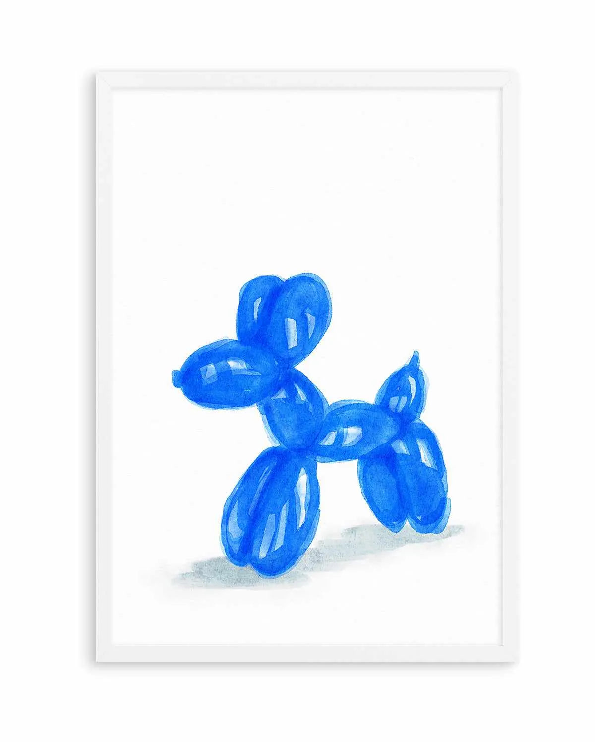 Don't Pop The Blue Dog | Art Print from Olive et Oriel where you can shop wallpaper and artworks online