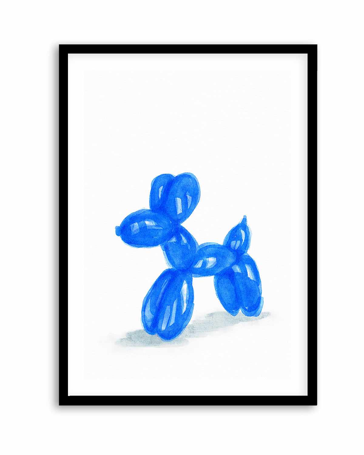 Don't Pop The Blue Dog | Art Print