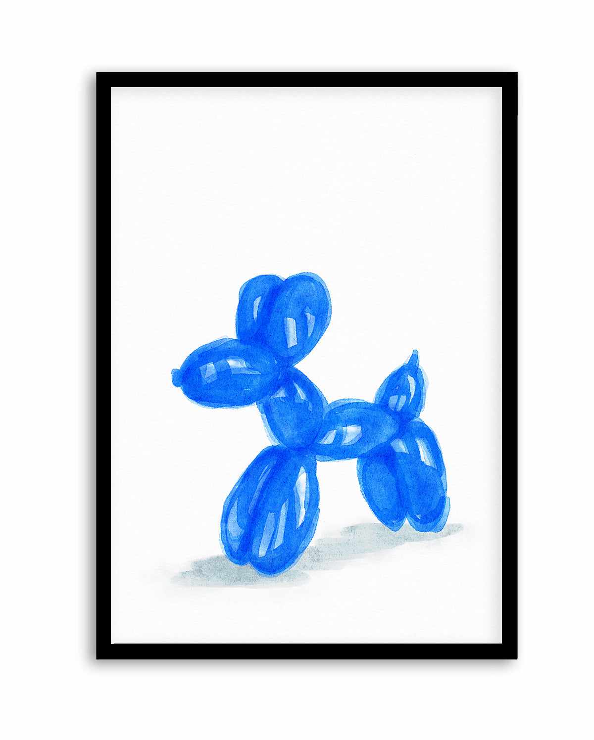 Don't Pop The Blue Dog | Art Print