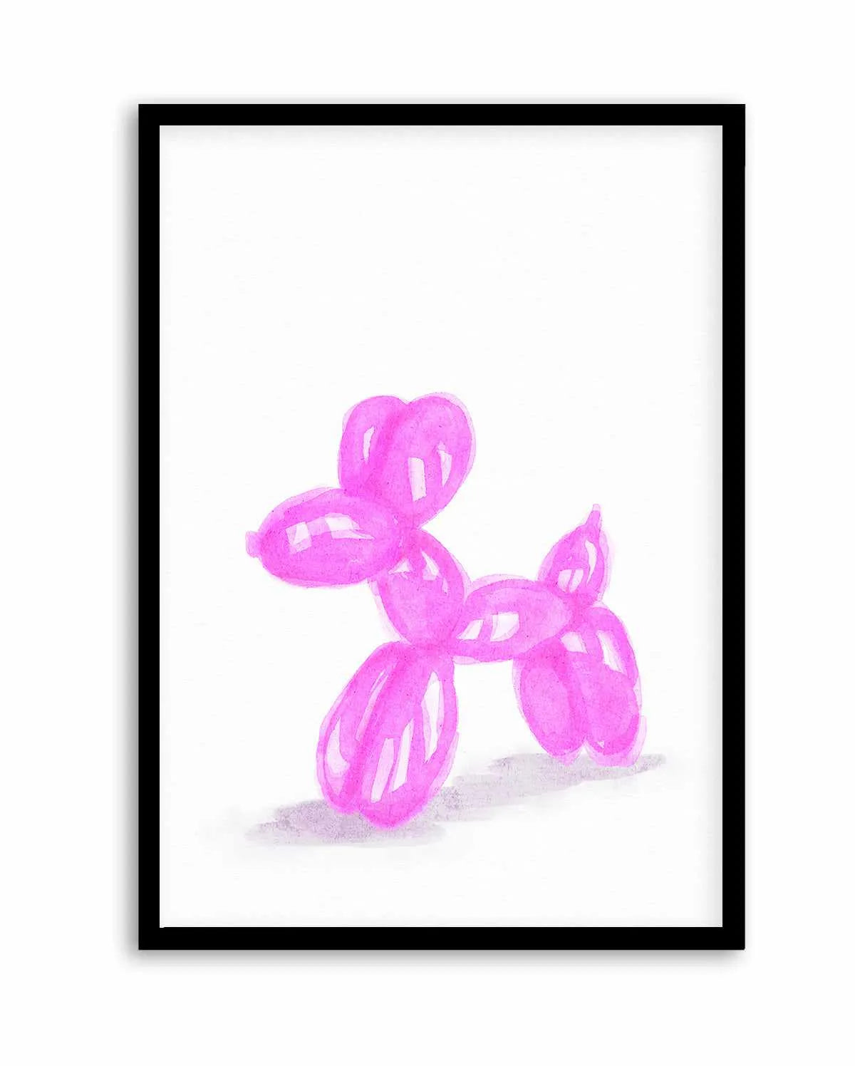 Don't Pop The Pink Dog | Art Print from Olive et Oriel where you can shop wallpaper and artworks online