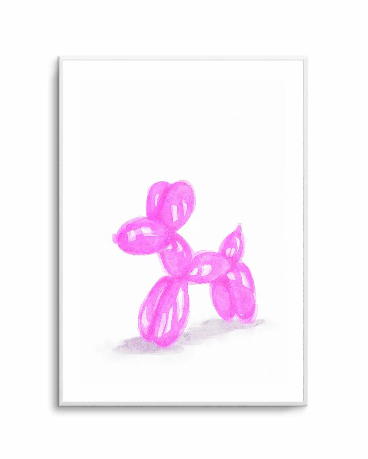 Don't Pop The Pink Dog | Art Print from Olive et Oriel where you can shop wallpaper and artworks online