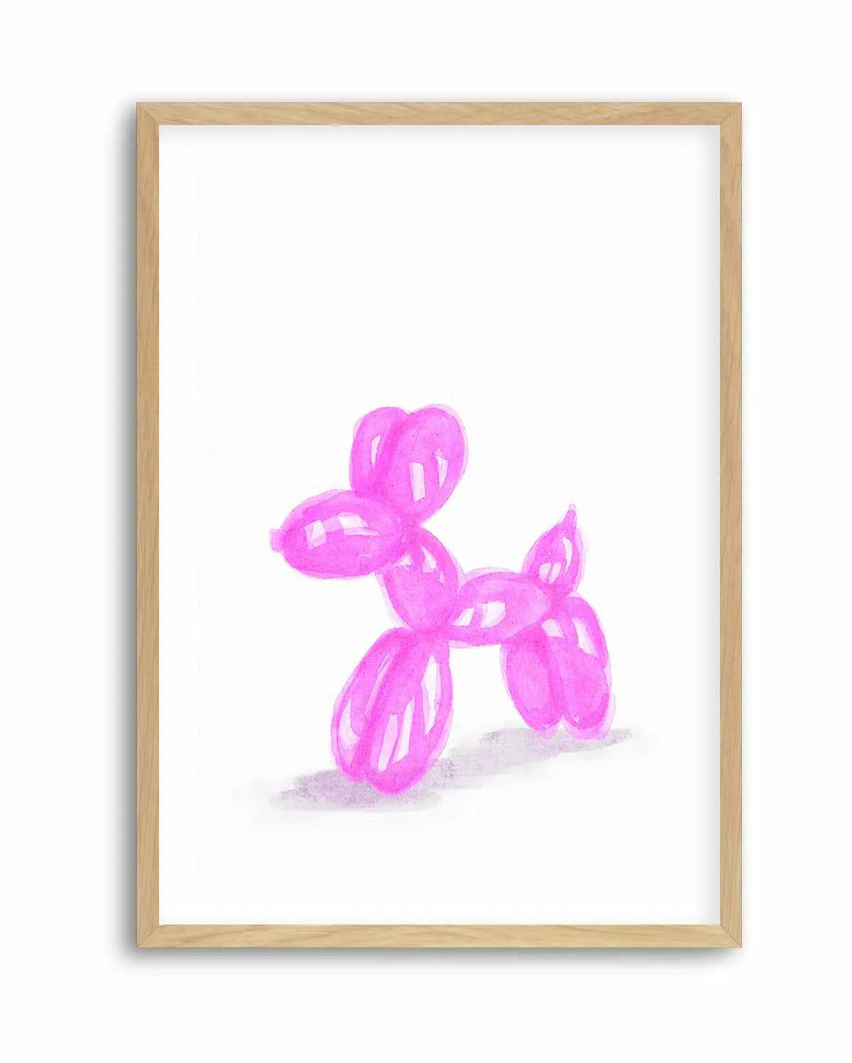Don't Pop The Pink Dog | Art Print from Olive et Oriel where you can shop wallpaper and artworks online