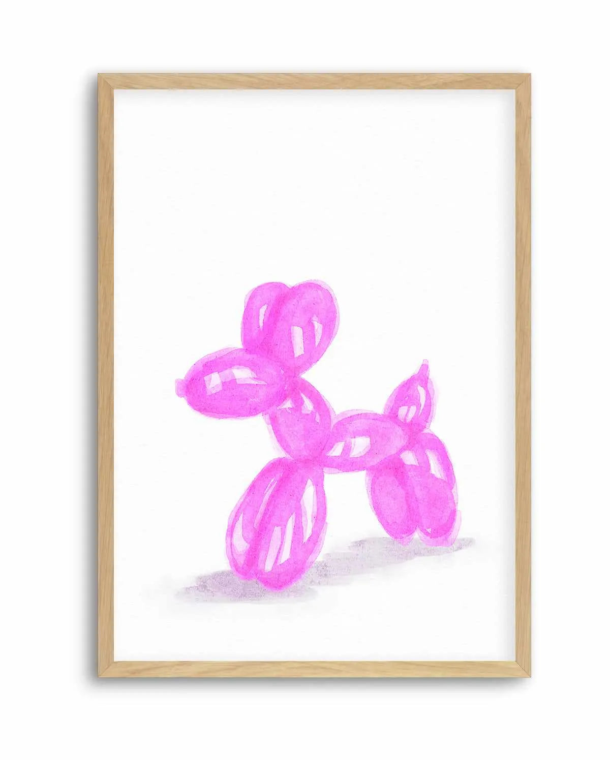 Don't Pop The Pink Dog | Art Print from Olive et Oriel where you can shop wallpaper and artworks online