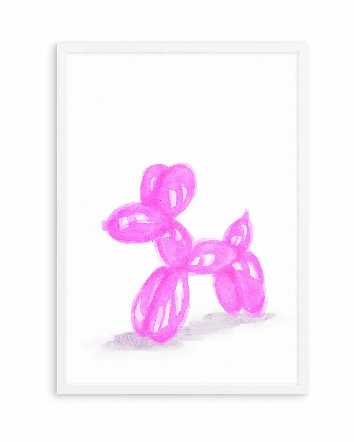 Don't Pop The Pink Dog | Art Print from Olive et Oriel where you can shop wallpaper and artworks online