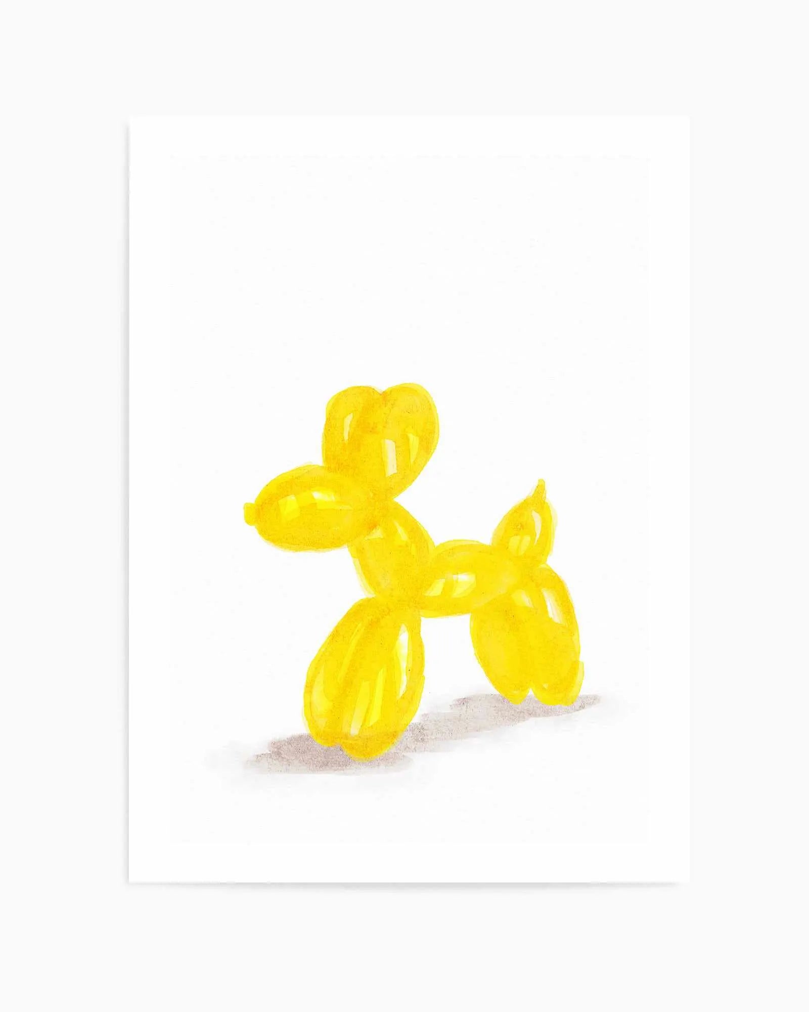 Don't Pop The Yellow Dog | Art Print from Olive et Oriel where you can shop wallpaper and artworks online