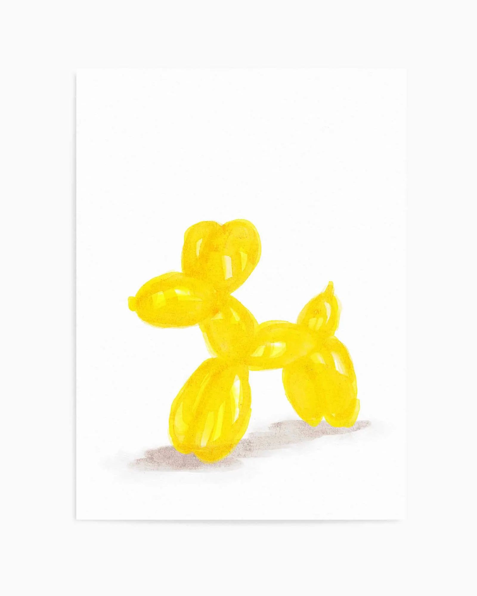 Don't Pop The Yellow Dog | Art Print from Olive et Oriel where you can shop wallpaper and artworks online