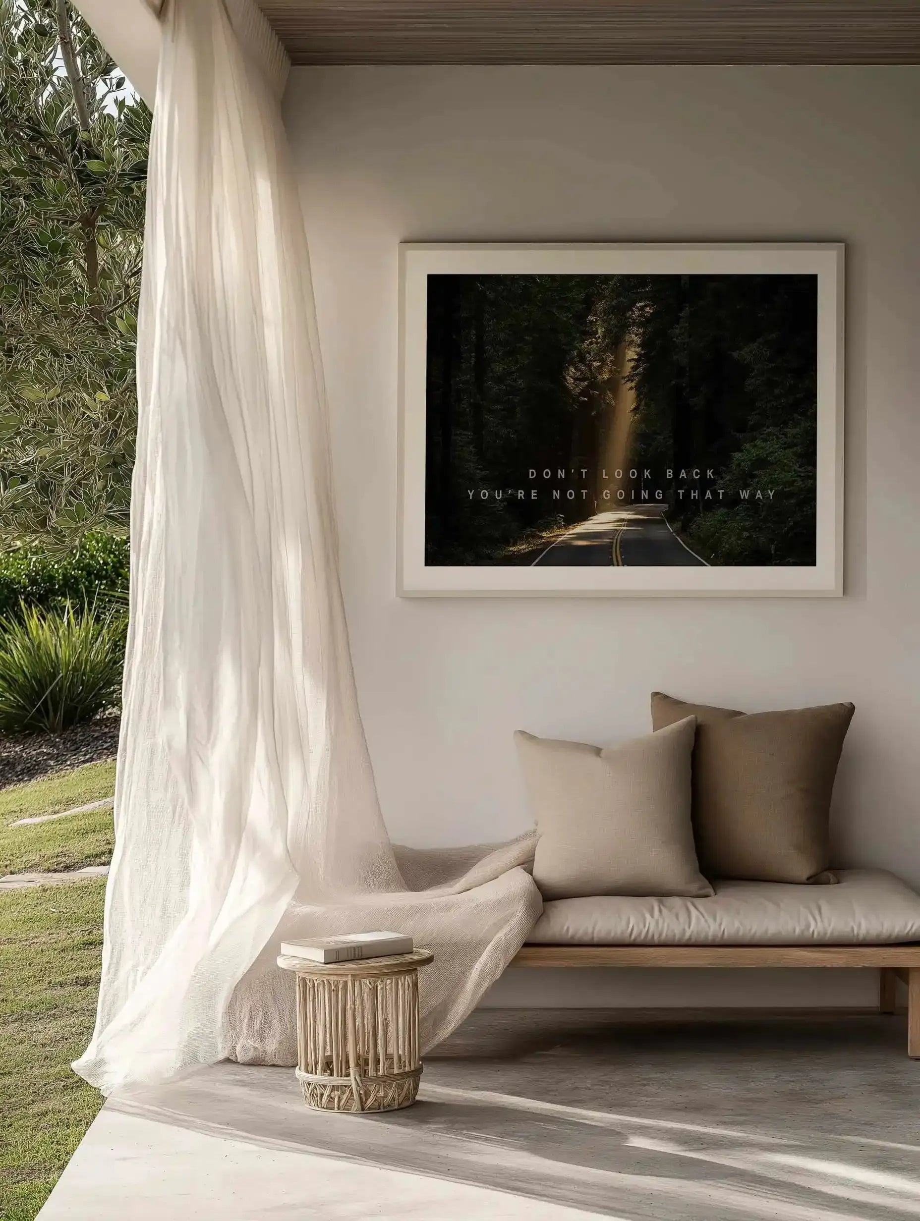 Don't Look Back You're Not Going That Way Art Print from Olive et Oriel where you can shop wallpaper and artworks online