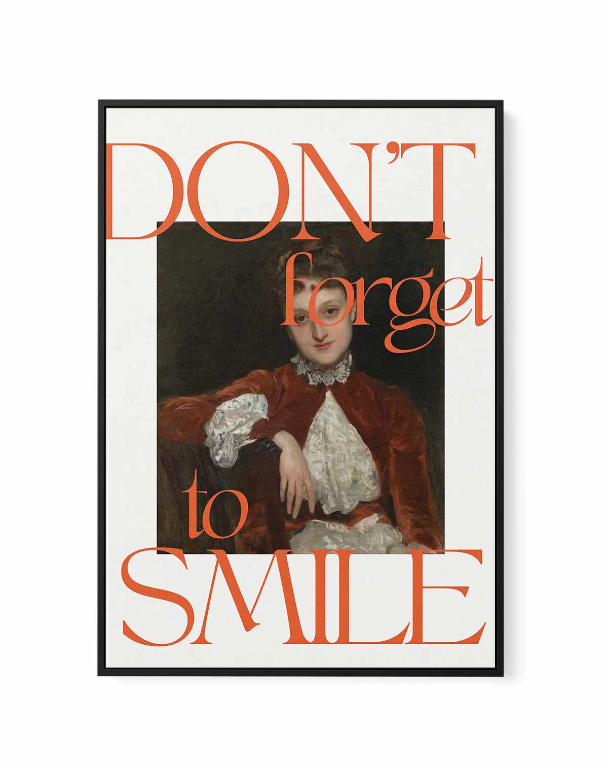 Dont forget to smile | Framed Canvas Art Print from Olive et Oriel where you can shop wallpaper and artworks online
