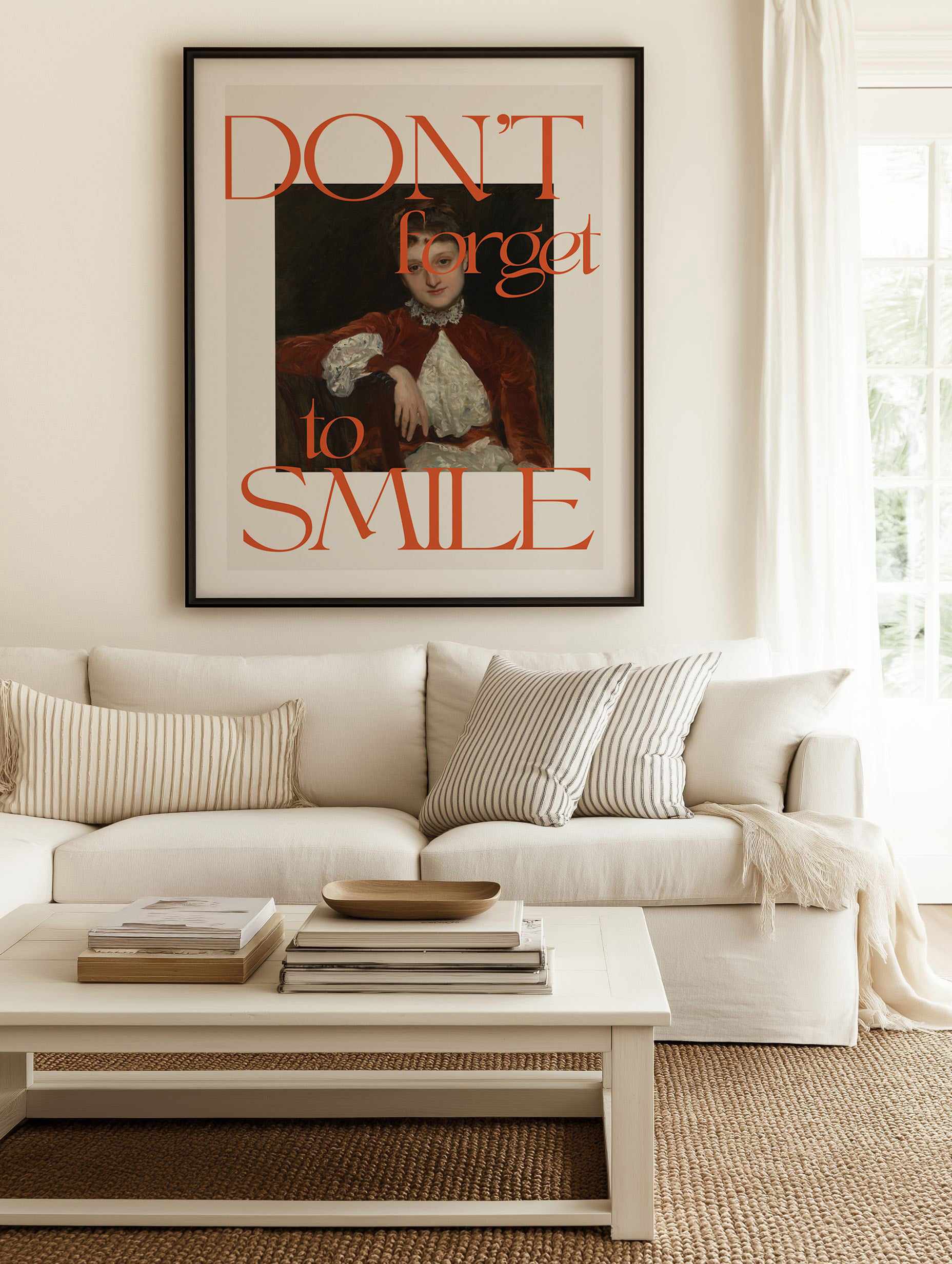 Dont forget to smile | Art Print from Olive et Oriel where you can shop wallpaper and artworks online