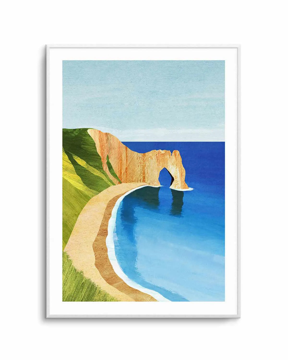 Dorset Beach by Henry Rivers Art Print from Olive et Oriel where you can shop wallpaper and artworks online