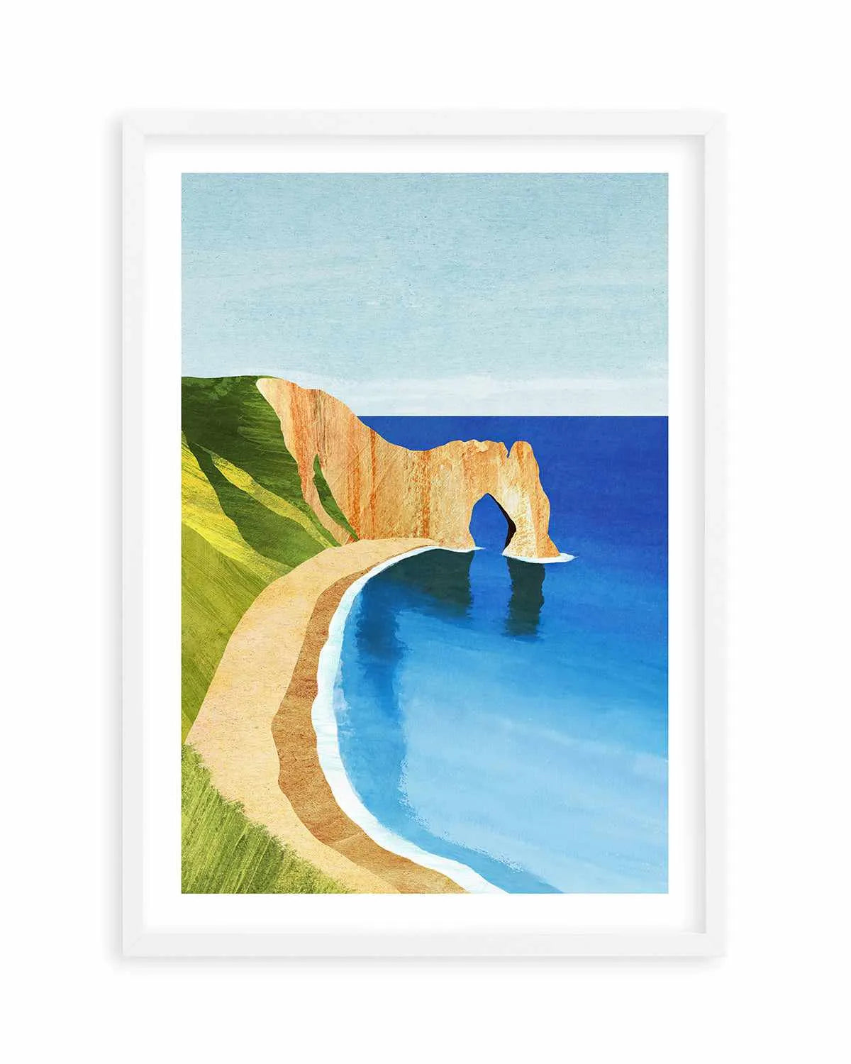 Dorset Beach by Henry Rivers Art Print from Olive et Oriel where you can shop wallpaper and artworks online