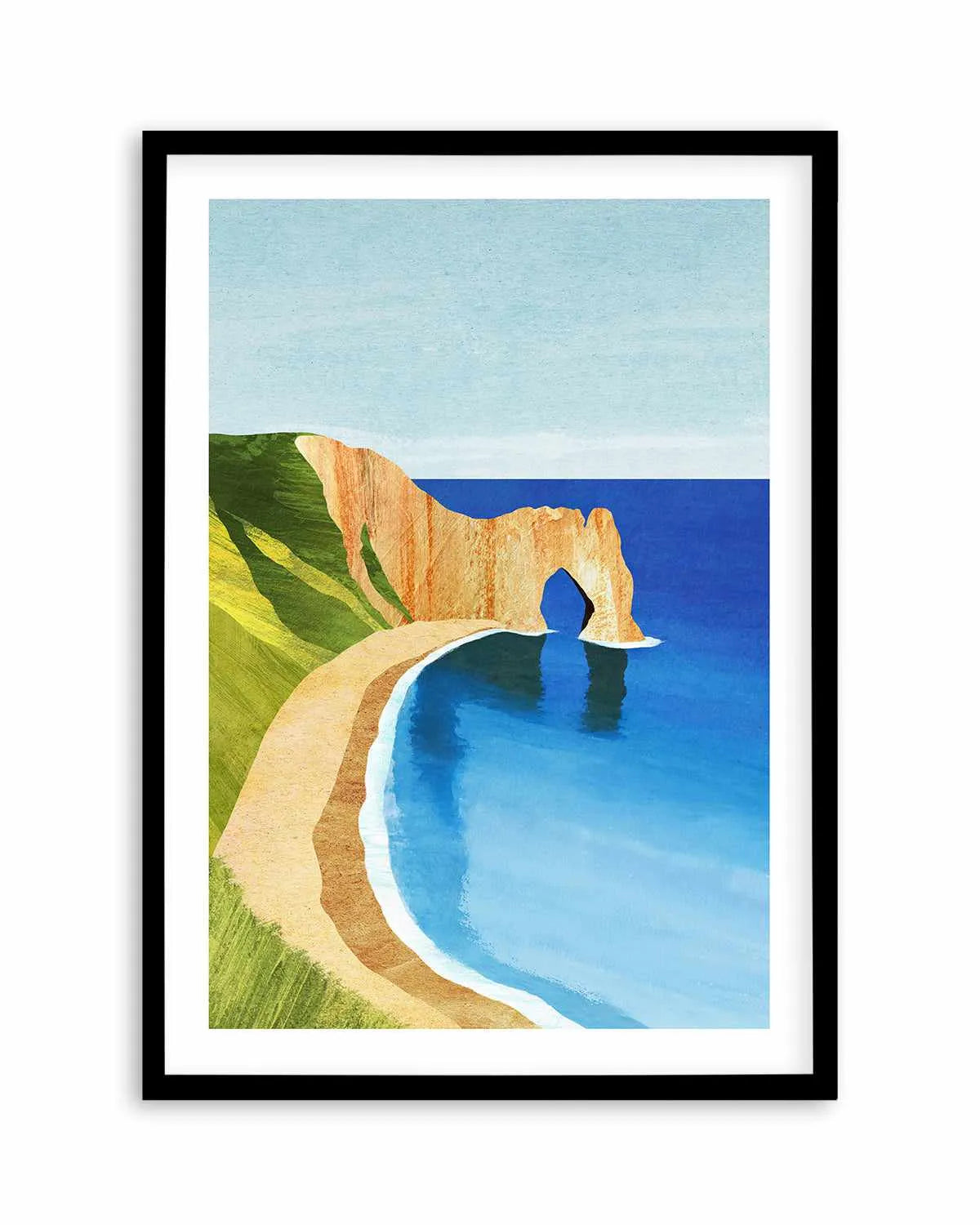 Dorset Beach by Henry Rivers Art Print from Olive et Oriel where you can shop wallpaper and artworks online