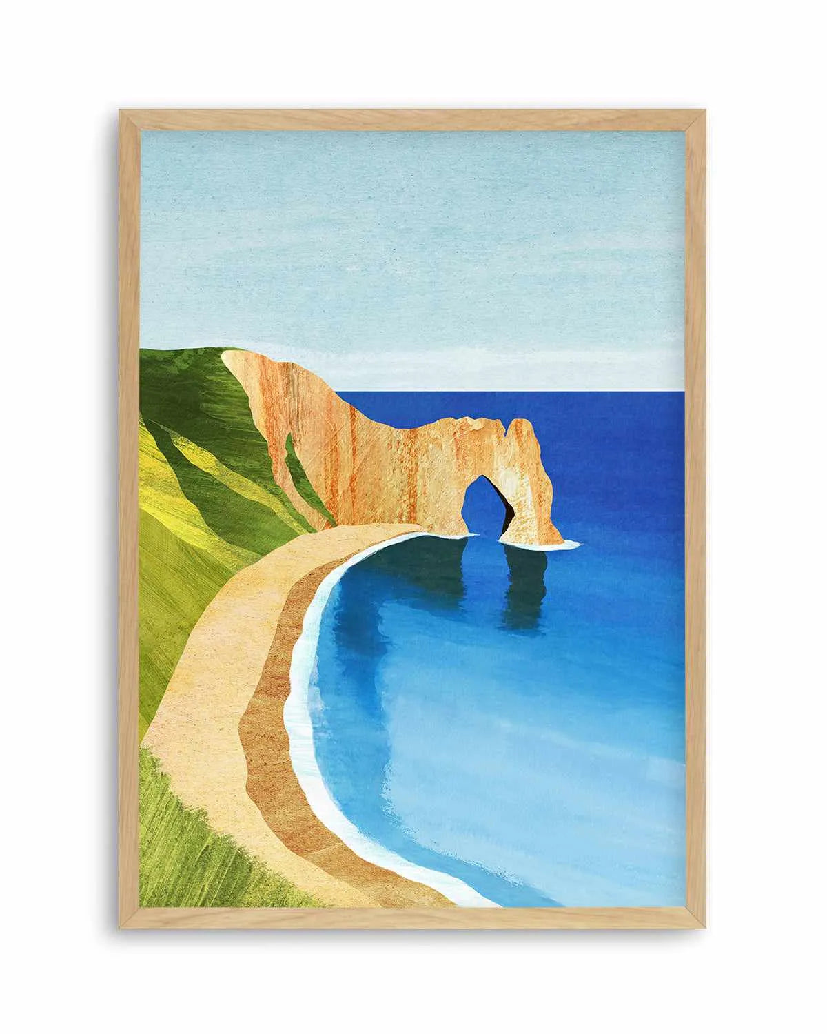 Dorset Beach by Henry Rivers Art Print from Olive et Oriel where you can shop wallpaper and artworks online