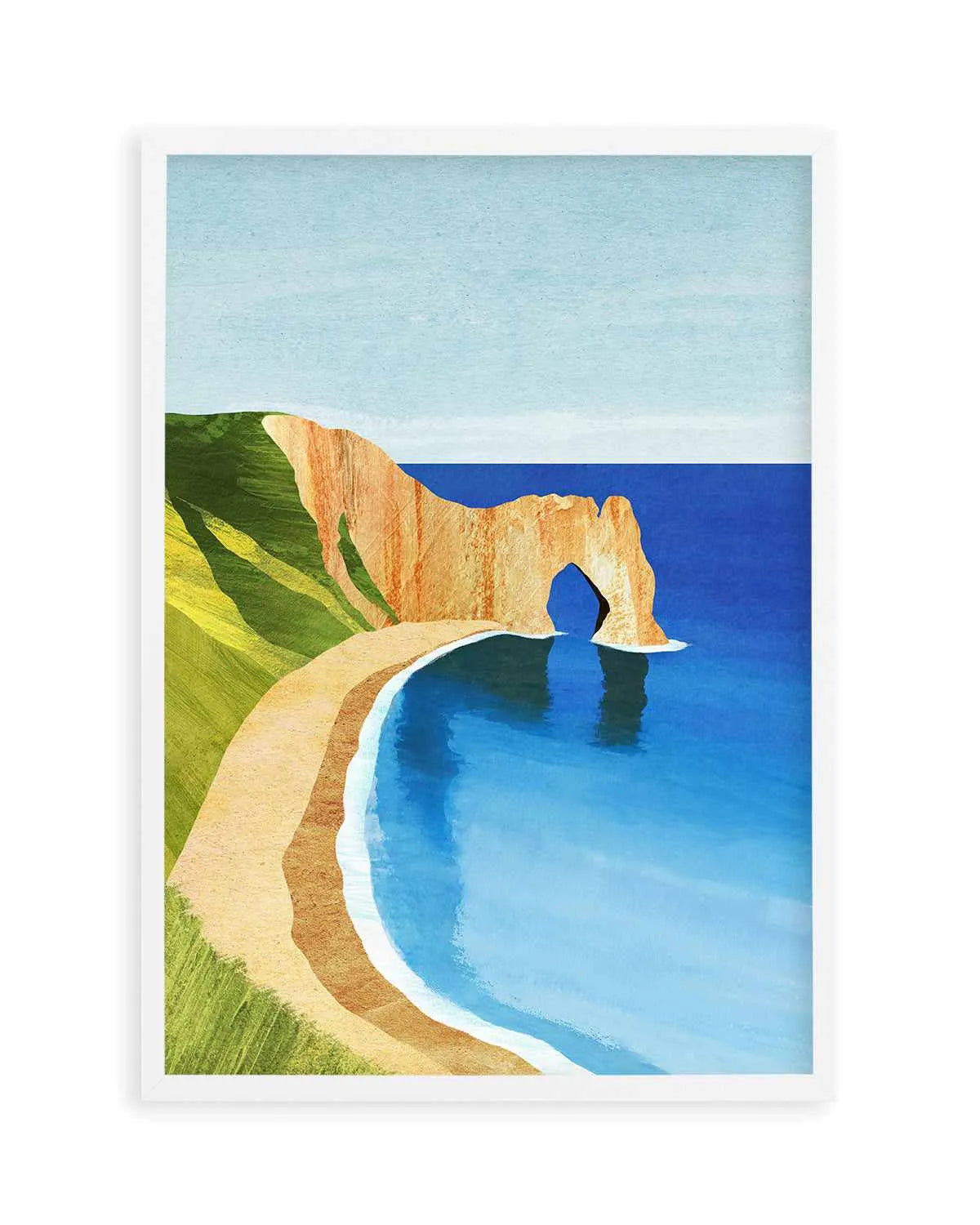 Dorset Beach by Henry Rivers Art Print from Olive et Oriel where you can shop wallpaper and artworks online