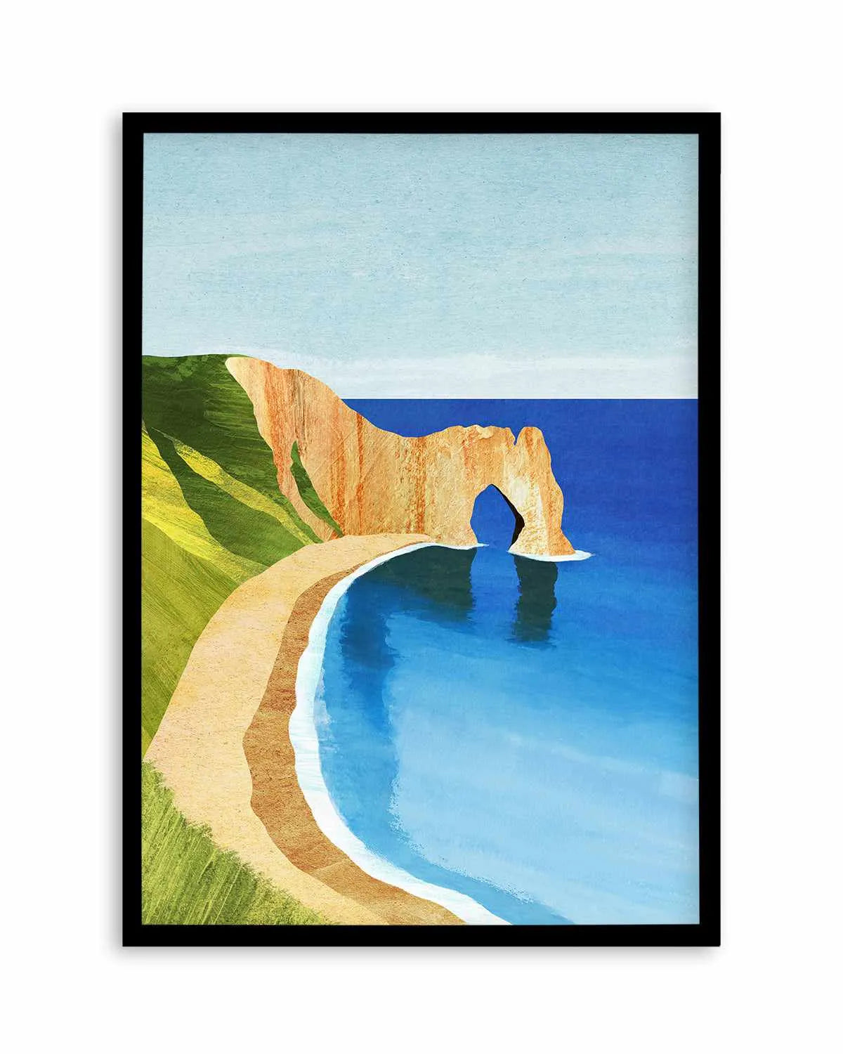 Dorset Beach by Henry Rivers Art Print from Olive et Oriel where you can shop wallpaper and artworks online