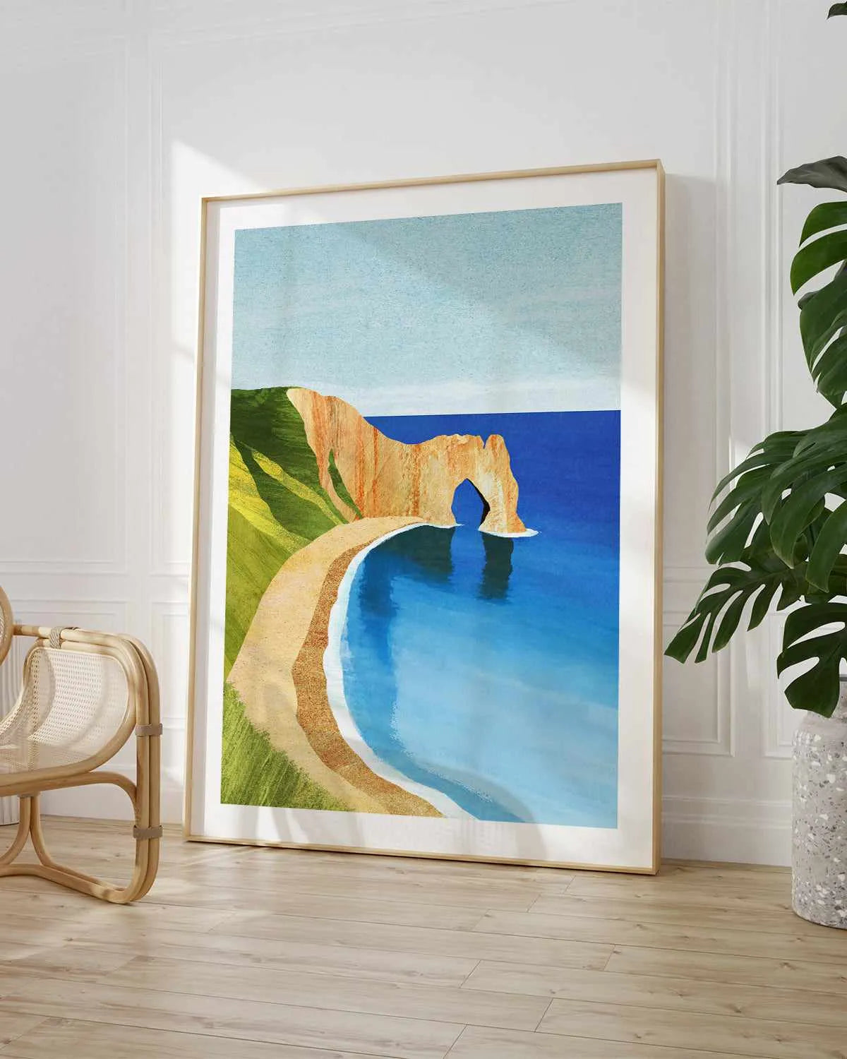 Dorset Beach by Henry Rivers Art Print from Olive et Oriel where you can shop wallpaper and artworks online