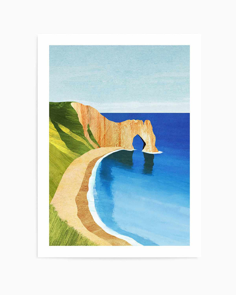 Dorset Beach by Henry Rivers Art Print