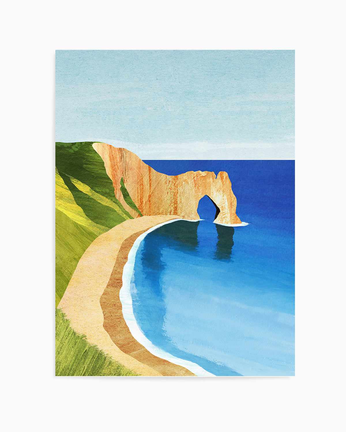 Dorset Beach by Henry Rivers Art Print