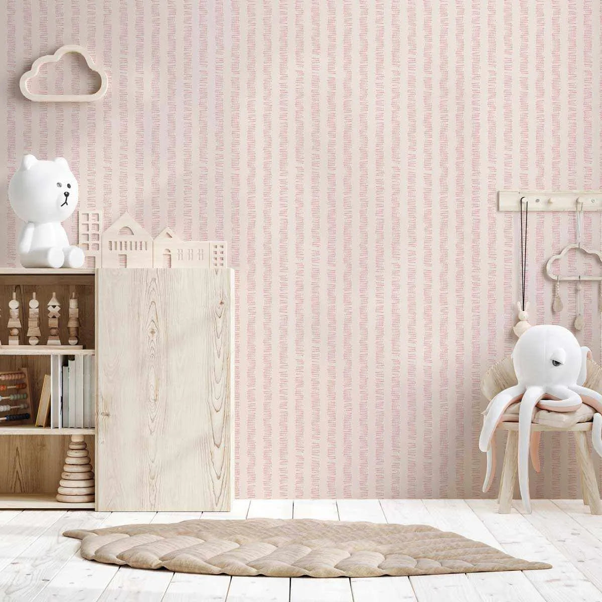 Dots n Dash Stripe Wallpaper | 2 Colour Options-Wallpaper-Buy Kids Removable Wallpaper Online Our Custom Made Children‚àö¬¢‚Äö√á¬®‚Äö√ë¬¢s Wallpapers Are A Fun Way To Decorate And Enhance Boys Bedroom Decor And Girls Bedrooms They Are An Amazing Addition To Your Kids Bedroom Walls Our Collection of Kids Wallpaper Is Sure To Transform Your Kids Rooms Interior Style From Pink Wallpaper To Dinosaur Wallpaper Even Marble Wallpapers For Teen Boys Shop Peel And Stick Wallpaper Online Today With Olive et Oriel