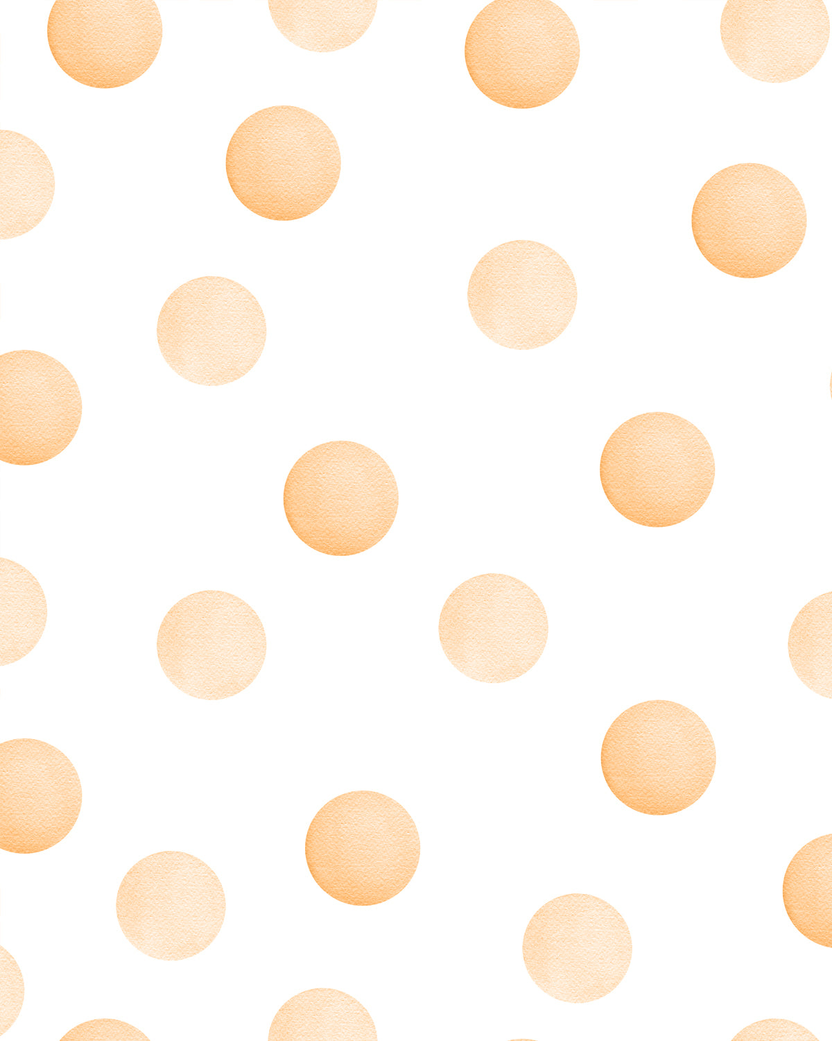 Dots in Orange Commercial Vinyl Wallpaper