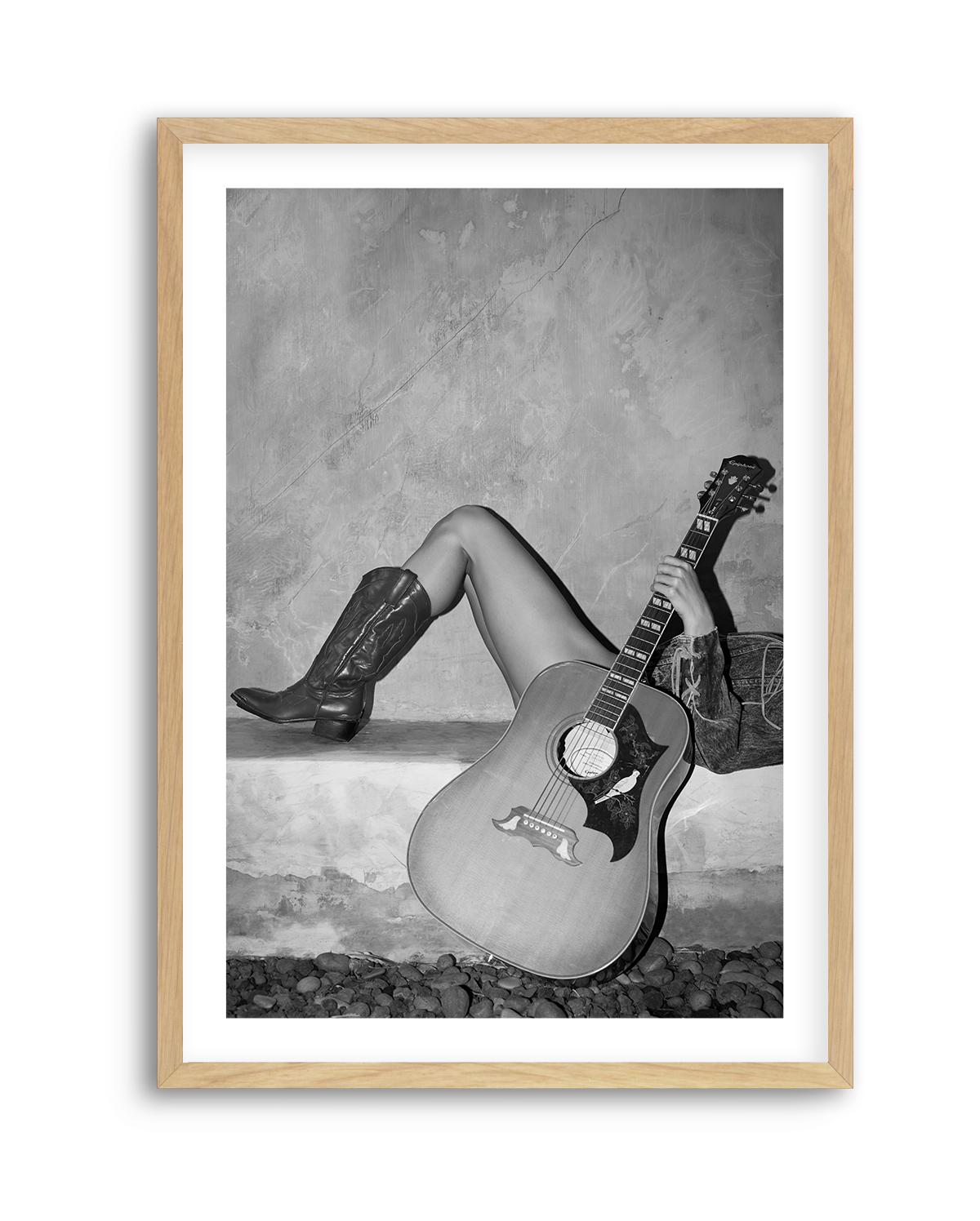 Dove Strings I B&W by Amy Hallam | Art Print