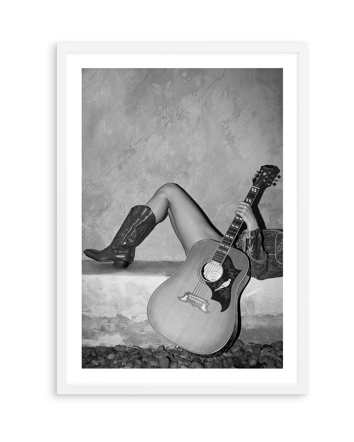 Dove Strings I B&W by Amy Hallam | Art Print