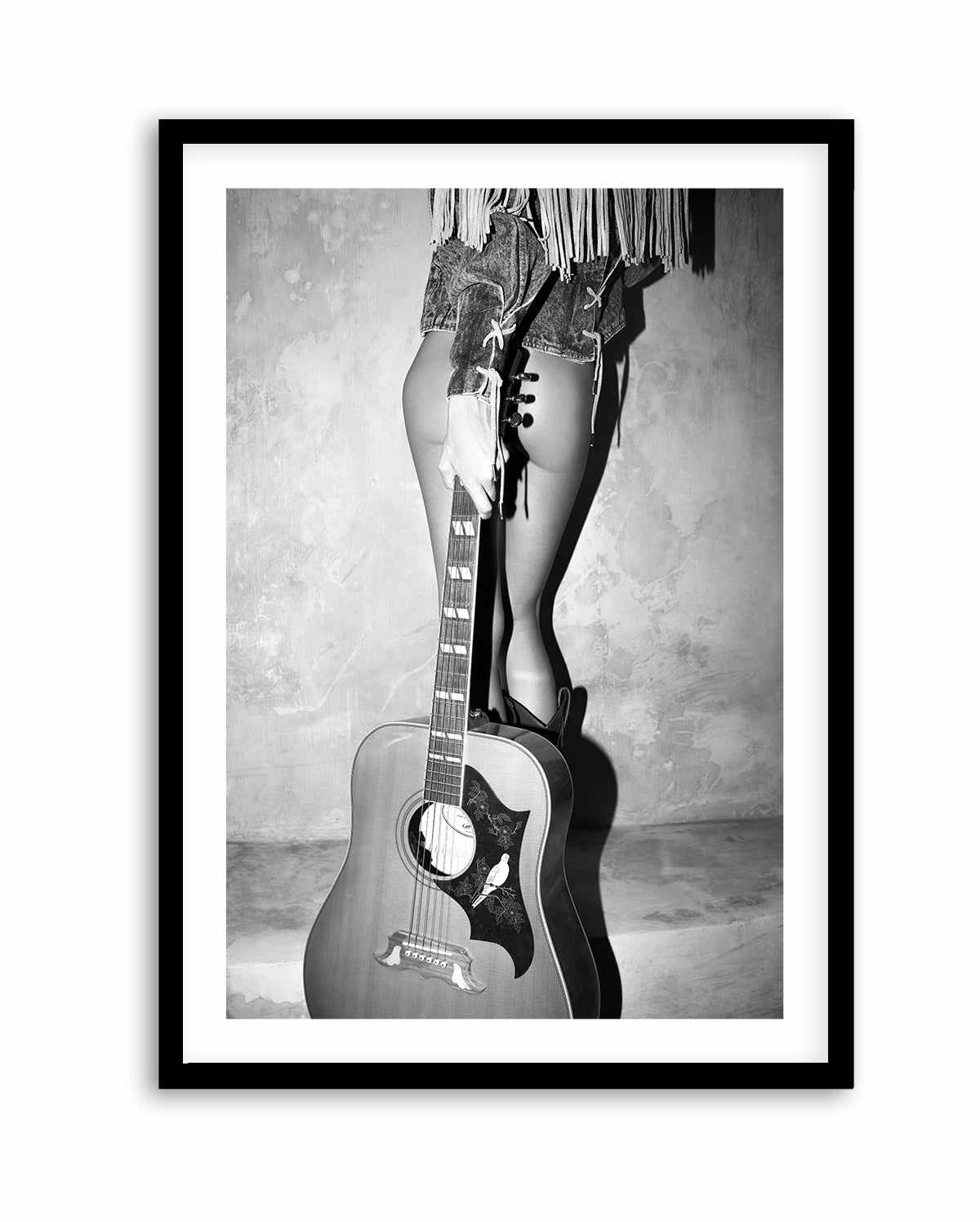 Dove Strings II B&W by Amy Hallam | Art Print