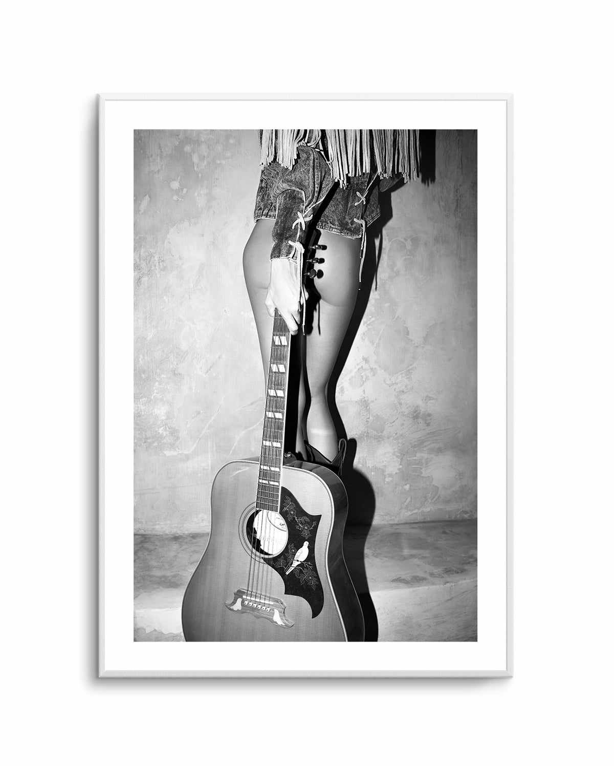 Dove Strings II B&W by Amy Hallam | Art Print