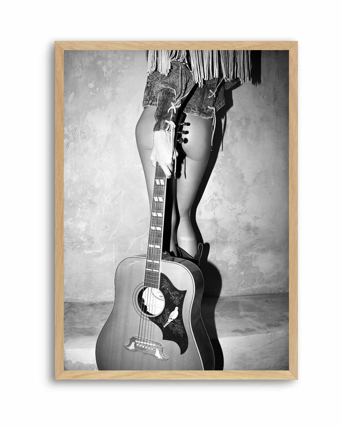 Dove Strings II B&W by Amy Hallam | Art Print