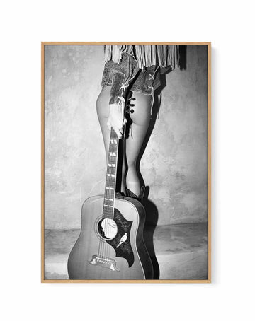 Dove Strings II B&W by Amy Hallam | Framed Canvas Art Print from Olive et Oriel where you can shop wallpaper and artworks online