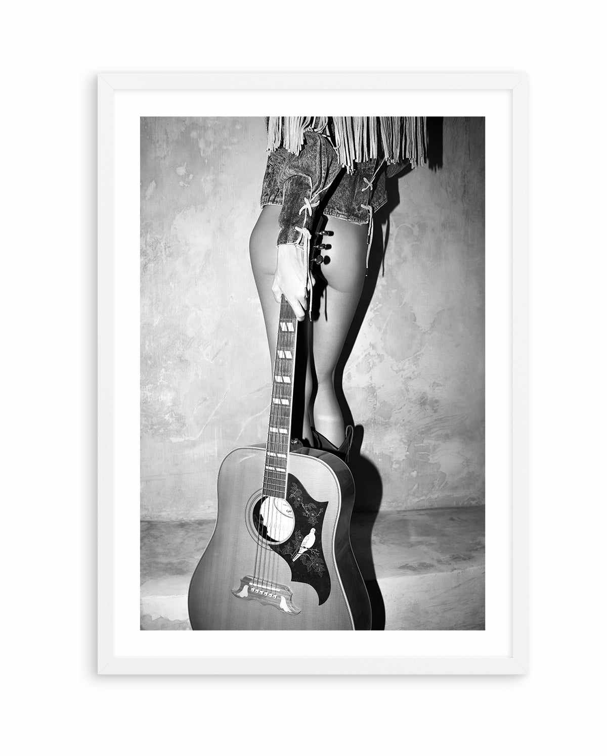 Dove Strings II B&W by Amy Hallam | Art Print