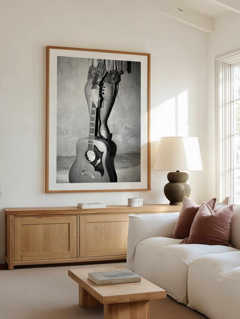 Dove Strings II B&W by Amy Hallam | Art Print from Olive et Oriel where you can shop wallpaper and artworks online