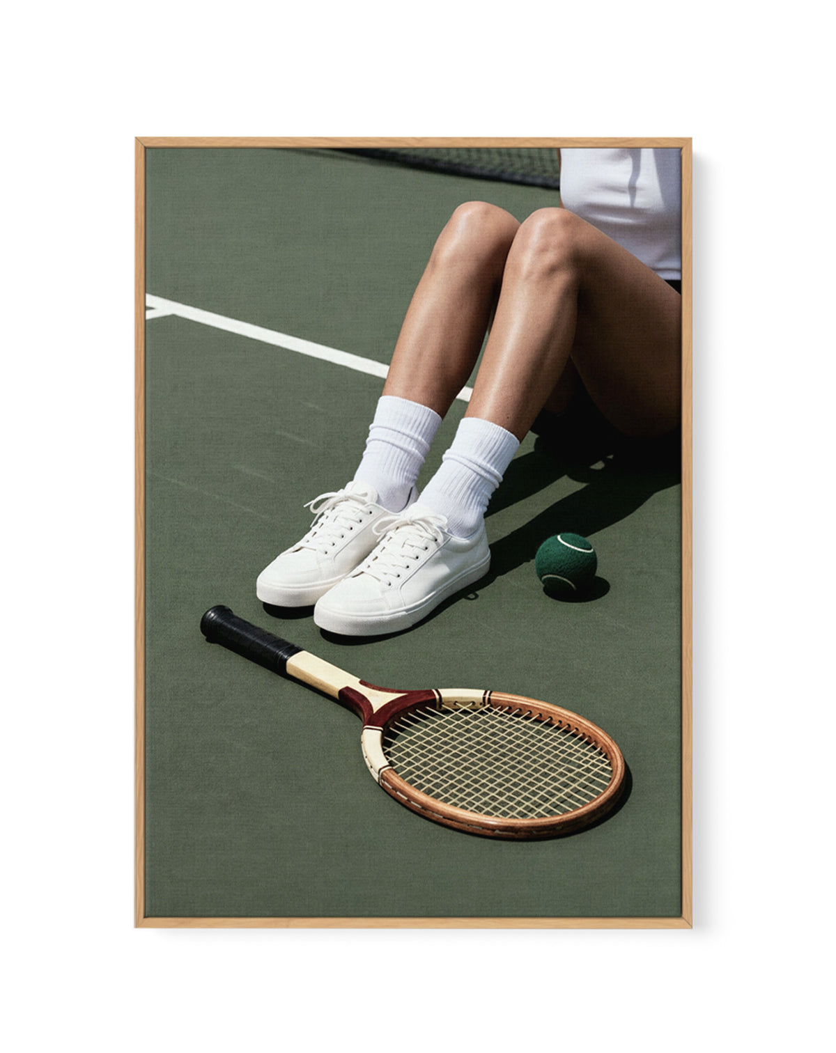Down At The Tennis Royale | Framed Canvas Art Print from Olive et Oriel where you can shop wallpaper and artworks online