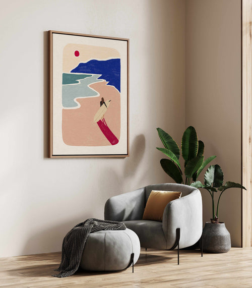 Dragging By Fabian Lavater | Framed Canvas Art Print