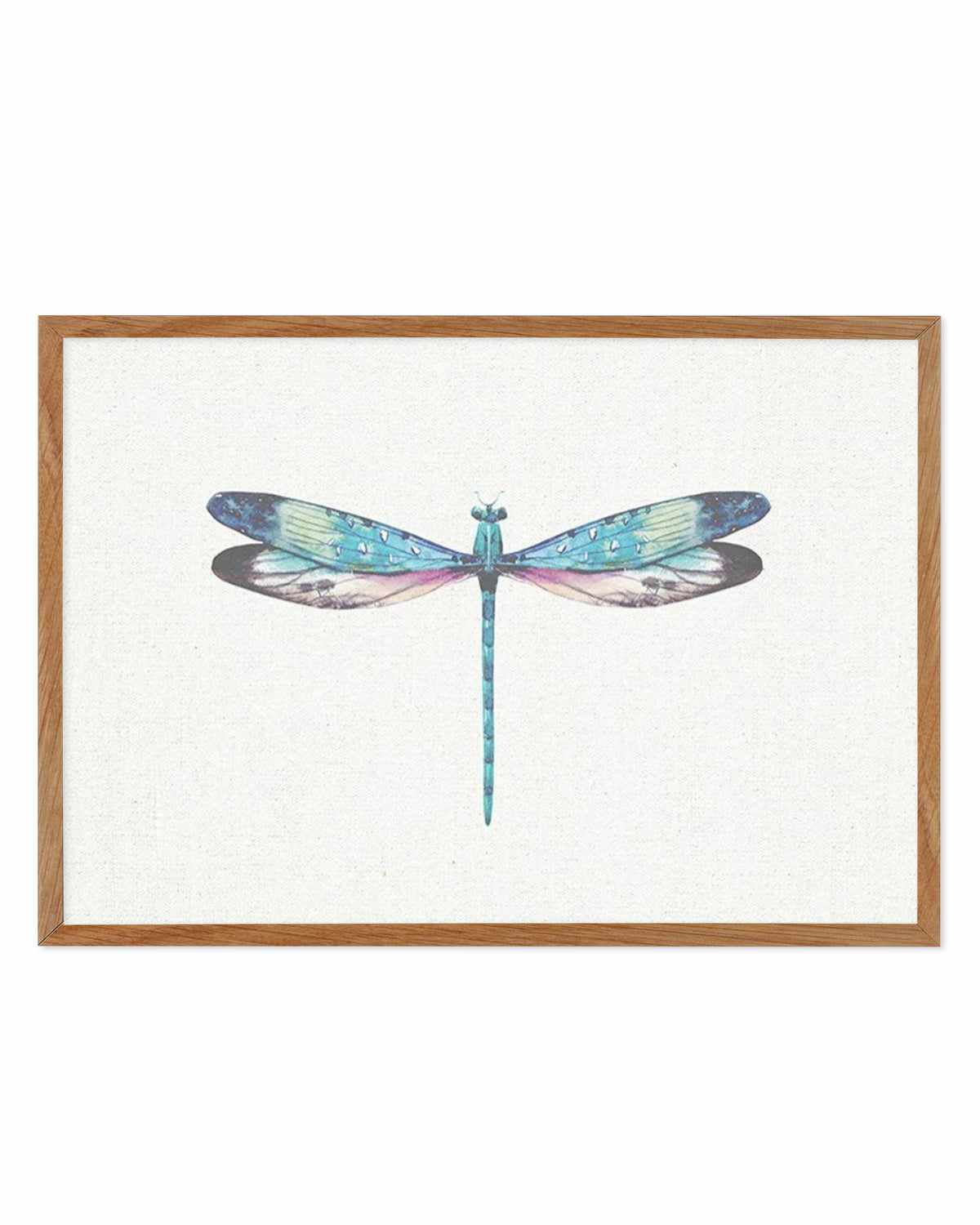 Dragonfly on Linen I Art Print