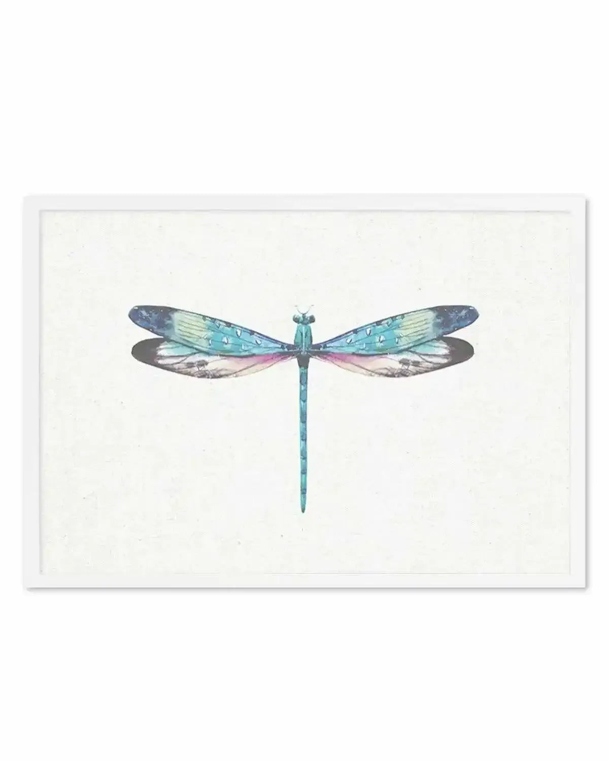 Dragonfly on Linen I Art Print from Olive et Oriel where you can shop wallpaper and artworks online