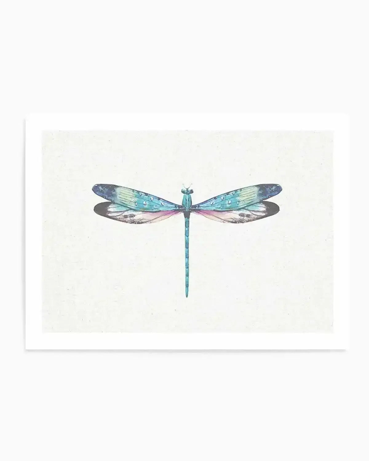 Dragonfly on Linen I Art Print from Olive et Oriel where you can shop wallpaper and artworks online