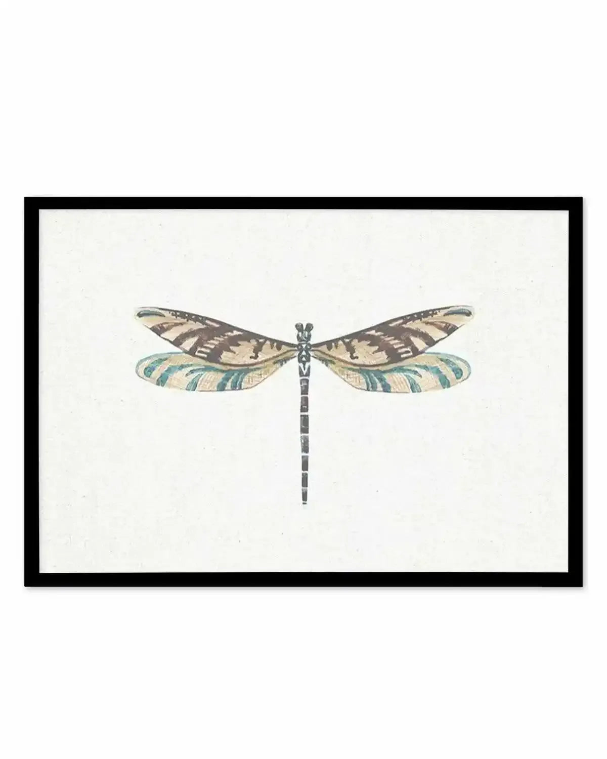 Dragonfly on Linen III Art Print from Olive et Oriel where you can shop wallpaper and artworks online