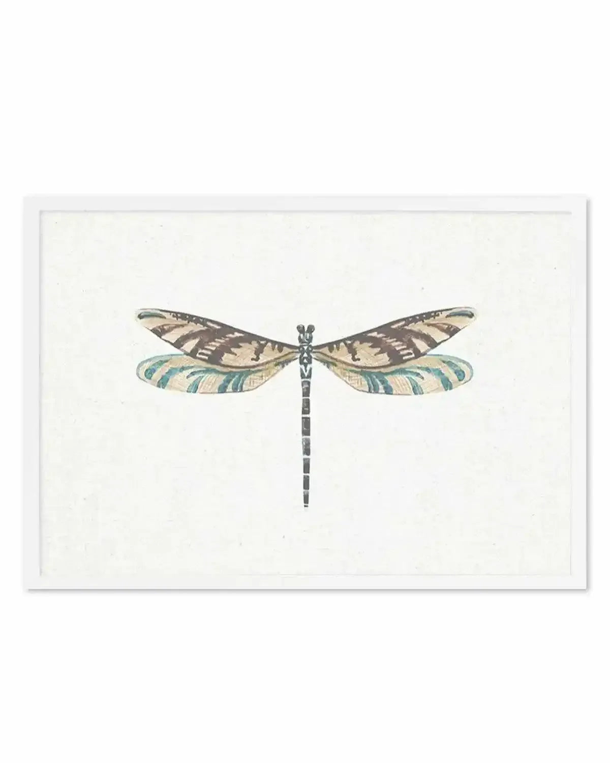 Dragonfly on Linen III Art Print from Olive et Oriel where you can shop wallpaper and artworks online