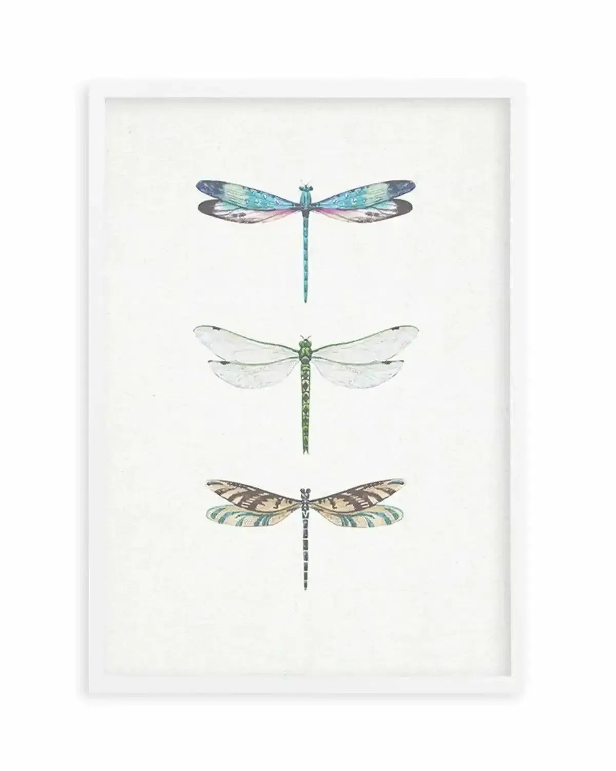 Dragonfly on Linen | PT Art Print from Olive et Oriel where you can shop wallpaper and artworks online