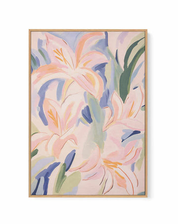 Dream Lillies I | Framed Canvas Art Print from Olive et Oriel where you can shop wallpaper and artworks online