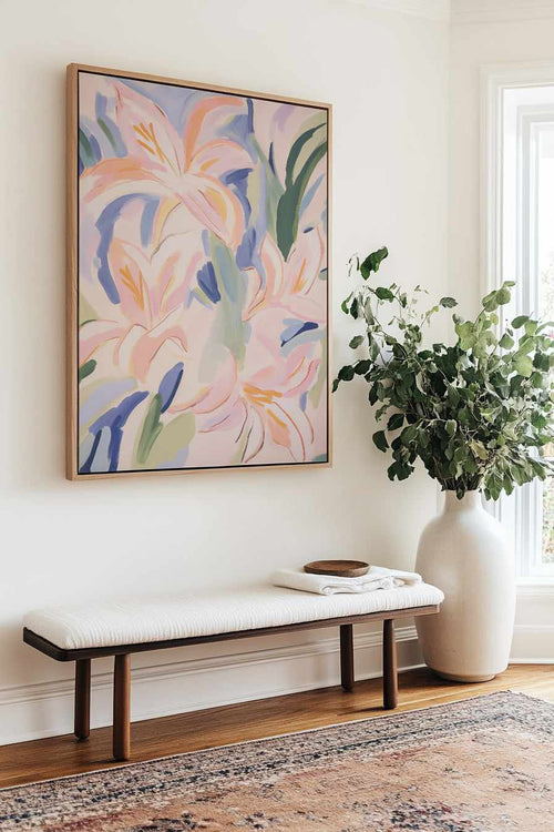 Dream Lillies I | Framed Canvas Art Print