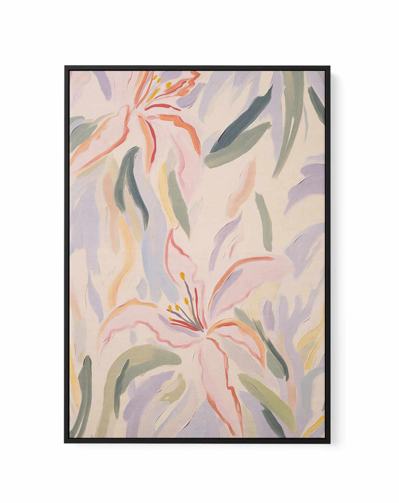 Dream Lillies II | Framed Canvas Art Print